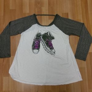 Girls Justice Long-Sleeve Tee, Plus Size 20